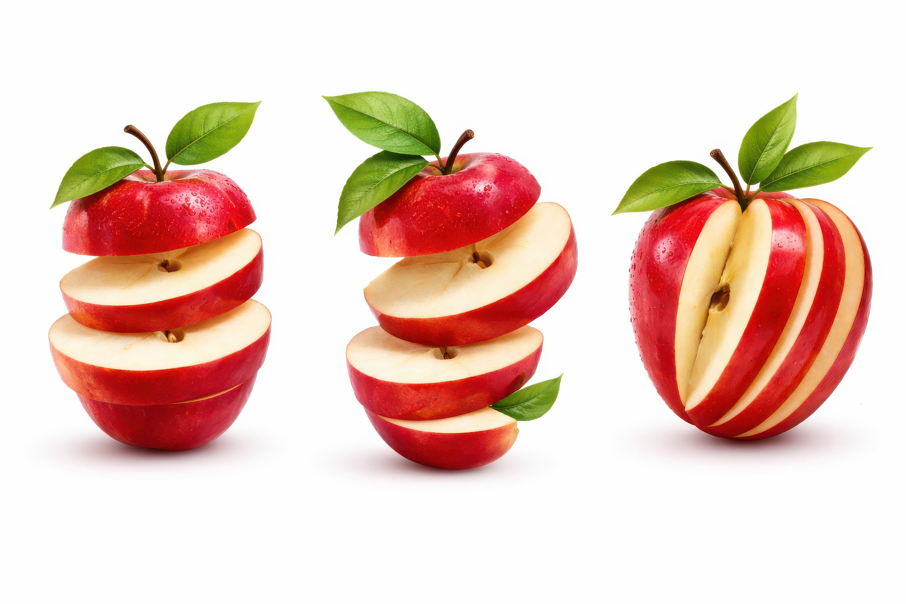 Crisp Crimson Apple Trio Stock Asset